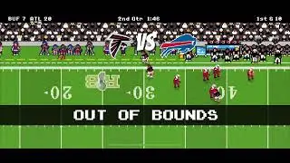 Bills versus Falcons superbowl/retrobowl