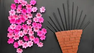 2 Amazing Wall Hanging Ideas/Paper Flower Wall Decor/Paper WallMate/DIY Home Decor/Cardboard Craft |