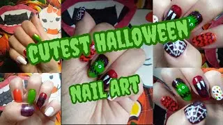 👻Spooky Halloween Nail Art 💅 | Fangs, Frankensteins & Spider Webs DIY!🧛&zwj;♂️🧟&zwj;♂️🕸️