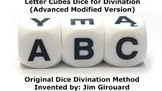 Letter Cubes Dice For Divination (Advanced Modified Version)