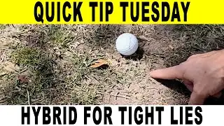 QTT: How to Hit a Hybrid Off a Tight Lie | Quick Golf Tip to Save Strokes