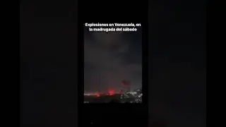 Explosiones en Venezuela en esta madrugada del s&aacute;bado, se presume que es un ataque de EEUU.  #ataque