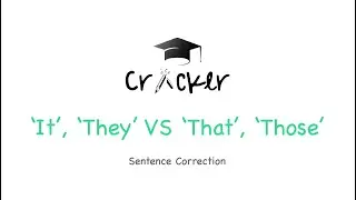 SC Shortie: It, They VS That, Those | GMAT | Executive Assessment