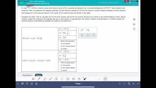 ALEKS: Calculating dG from dH and dS