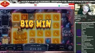 💰Mega SUPER Win From Gem Rocks - BonusRoller