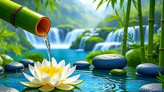Soothing Spa Piano Music 🌿 Relaxing Sleep Music & Nature Sounds, Bamboo Water Fountain, Calm Music
