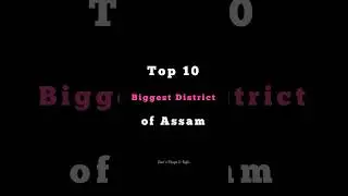 Top 10 Biggest District of Assam | #assam #assamtourism #guwahatitouristplace #upperassam #trending