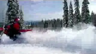 Honda 450 powder run with the RadiX kit