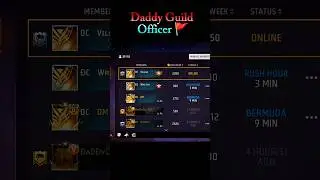 DADDY GUILD OFFICER 😍 @daddycalling_ff #daddycalling #guild #daddy #shorts #short