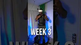 Losing Weight With a VR Treadmill Week 3/4 #vr #weightloss #vrgaming #virtualreality #gaming #oculus