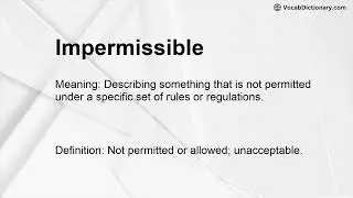 Impermissible Meaning