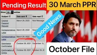 30 March PPR Timeline Pending File Result October Timeline