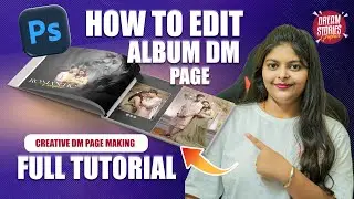 Wedding Album DM Page | Creative DM Page Layout Design | Full Photoshop Tutorial