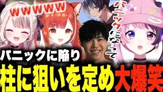 【CRカップ】操作ミスからパニックに陥りオブジェクトに狙いを定め全員を爆笑させる天鬼ぷるるw【天鬼ぷるる/切り抜き/OW2】