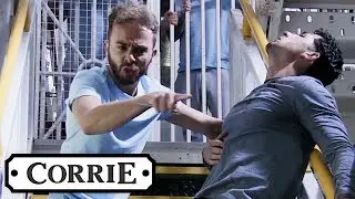 David Protects Josh from the Other Inmates | Coronation Street