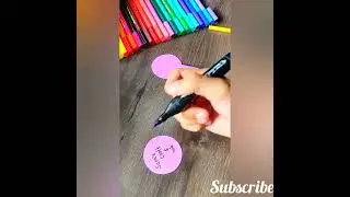 Paper crafting challenge (Day-4) #Easy pencil topper💜⭐