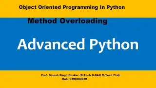 Method Overloading in Python