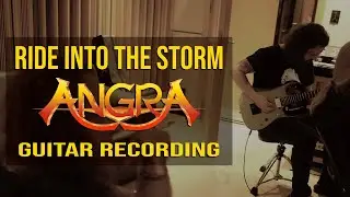 Recording guitars on Angra's new song Ride Into The Storm