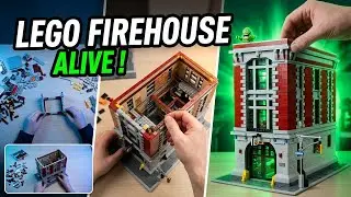 The Mysterious Ghostbusters Firehouse Comes to Life Brick by Brick - Part 2