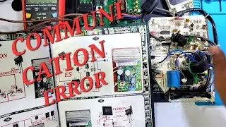 Dc inverter ac communication error E5 E6 E7 F1 indoor & outdoor pcb diagram book    Babar Electronic