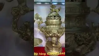 Bộ ngũ sự đồng cattut nặng 31kg rồng đ&uacute;c nổi #bodinhdong #bongusu #đỉnh đồng