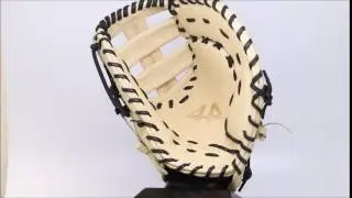 44 Pro Baseball Glove Signature Series Bone and Black First Base Mitt
