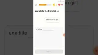 Two minutes learning French in Duolingo App