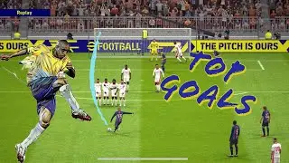 TOP 10 CRAZY GOALS | EFOOTBALL 2023