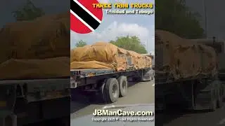 THREE TRINI TRUCKS on Highway in Trinidad and Tobago JBManCave.com #Shorts