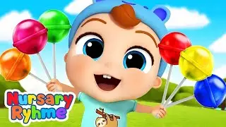 Lollipops Song 🍭 | Shapes, Colors & Counting | Fun Nursery Rhymes for Kids