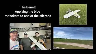 Applying the Blue Monokote