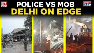 Delhi Demolition Turned Chaotic: Protesters Clash With Police Near Mosque, Watch | Top News
