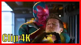 Wanda y Hawkeye vs Visi&oacute;n | Capit&aacute;n Am&eacute;rica: Civil War | Clip Espa&ntilde;ol Castellano | 4K