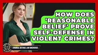 How Does 'reasonable Belief' Prove Self-defense In Violent Crimes? - Criminal Defense Law Uncovered
