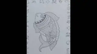How to draw Mandala Art | Design in Fish | Intricate Design | Beautiful | #mandala #design