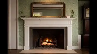 Regency Fireplace at Jane Austen&rsquo;s Home 🔥 Crackling Fire Sounds for Reading & Relaxing
