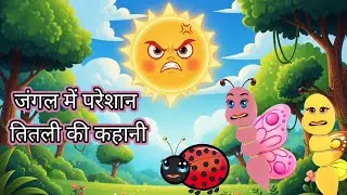 जंगल में परेशान तितली की कहानी | Hindi Kahani Cartoon | Bedtime Stories | Garmi Ki Kahani Cartoon