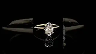 This Elle design features a 1.60+ carats oval cut lab diamond center stone. #shorts