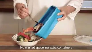 Flat Stacks Collapsible Silicone Food Storage Containers