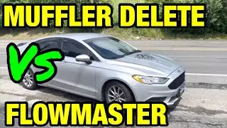 Ford Fusion: удаление глушителя против FLOWMASTER SUPER 44 SERIES!