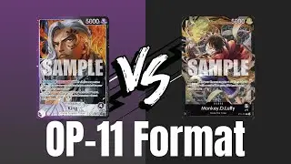 Purple Black King vs Black Luffy! One Piece TCG OP-11 Paper Gameplay!