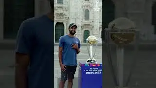 A grand time for the ICC Men's Cricket World Cup 2023 Trophy Tour in Italy 🤩 #CWC23
