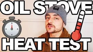 OIL STOVE | Heat test | 60 minutes to heat space | Thermometer | gravity fed