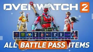 Overwatch 2: ПОЛНЫЙ БОЕВОЙ ПРОПУСК 1-го сезона! Облики, эмоции, амулеты и многое другое