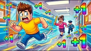 Every Second I Get +1 SPEED to Escape Roblox School! 🏃💨