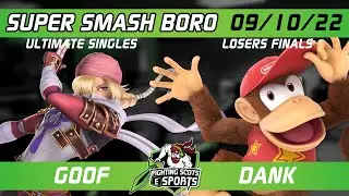 Super Smash Boro #34 L.Finals - goof (Sheik) vs. Dank (Diddy Kong) - Smash Ultimate