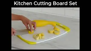 The Original Gorilla Grip Oversized 100% BPA Free Reversible Durable Kitchen Cutting Board Set