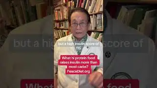 What high-protein food raises insulin more than most carbs