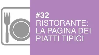 La pagina Menu con i piatti del Ristorante - Tutorial #32