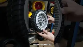 8 x 2 inch Lawnmower Replacement Wheel and Tires,  Rubber Solid(set of 2)